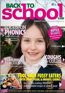 school magazine cover page for kids